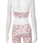 Aurora Luxe Shorts in Fleur Rose