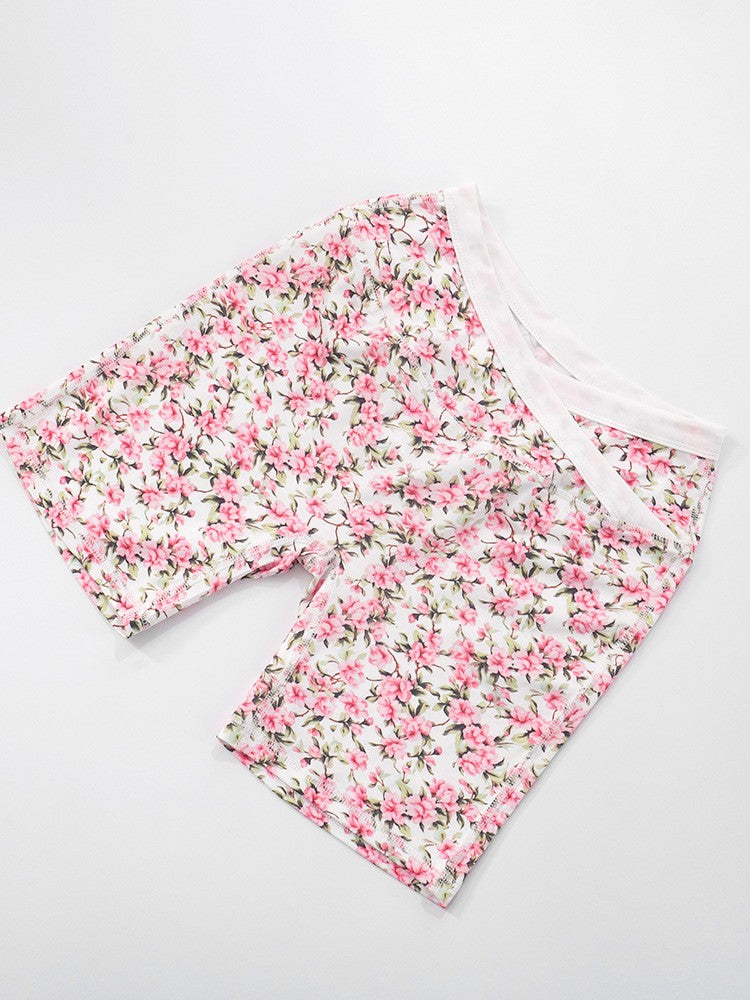 Aurora Luxe Shorts in Fleur Rose
