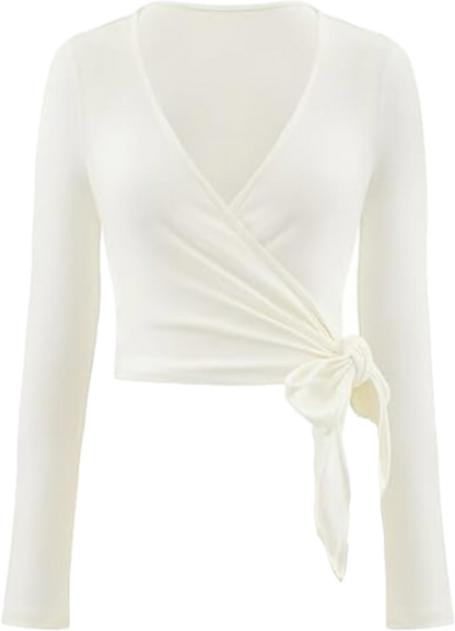 Halo Luxe Wrap Top